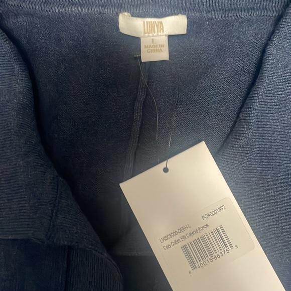 Lunya Cozy Cotton Silk Romper Size Large NWT - Picture 2 of 13